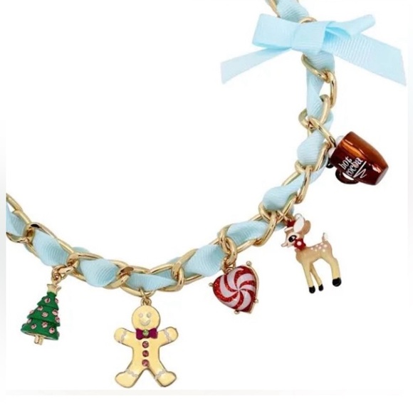 NWT ⚜️🎄⚜️ Betsey Johnson Christmas Holiday Necklace - Picture 3 of 10